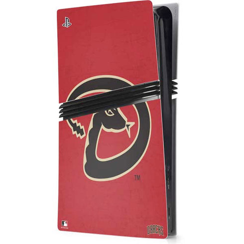 MLB Arizona Diamondbacks - Secondary Solid Distressed PS5 Pro Console Skin