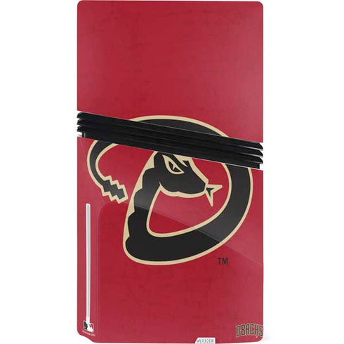 MLB Arizona Diamondbacks - Secondary Solid Distressed PS5 Pro Disk Console Skin