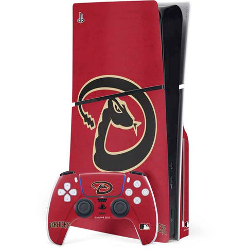 MLB Arizona Diamondbacks - Secondary Solid Distressed PlayStation PS5 Skins