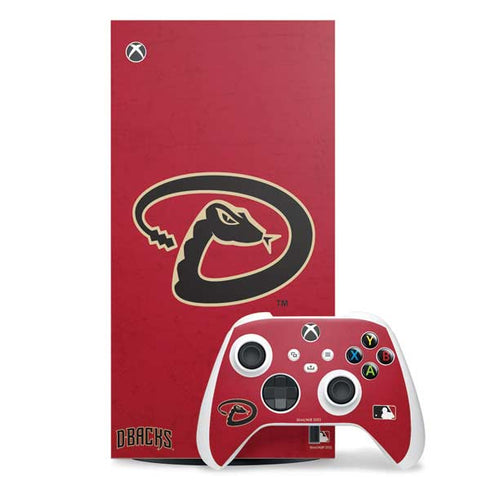 MLB Arizona Diamondbacks - Secondary Solid Distressed Xbox Series X Skins