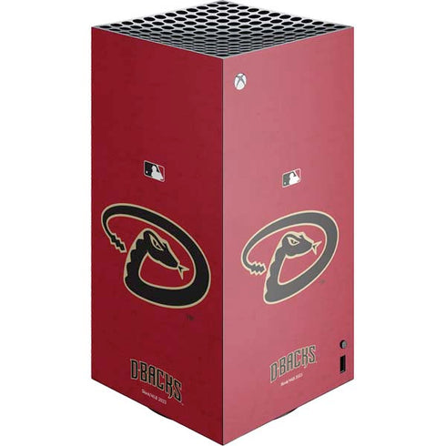 MLB Arizona Diamondbacks - Secondary Solid Distressed XBox Series X Digital Edition Console Skin