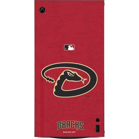 MLB Arizona Diamondbacks - Secondary Solid Distressed XBox Series X Digital Edition Console Skin