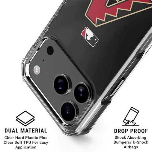 MLB Arizona Diamondbacks Alternate/Away Jersey iPhone 17 Pro Max Clear Case