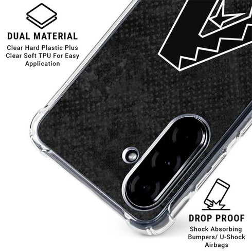 MLB Arizona Diamondbacks Dark Wash Galaxy A36 5G Clear Case