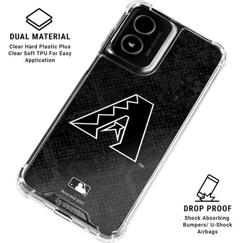 MLB Arizona Diamondbacks Dark Wash Moto G Power 5G (2024) Clear Case