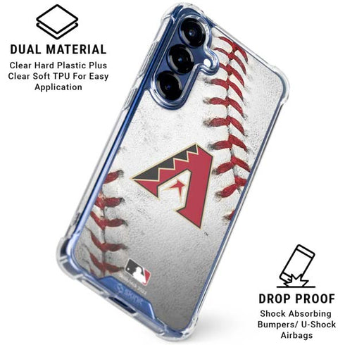 MLB Arizona Diamondbacks Game Ball Galaxy S25 FE Clear Case