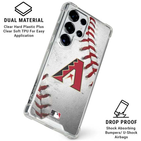 MLB Arizona Diamondbacks Game Ball Galaxy S25 Ultra Clear Case