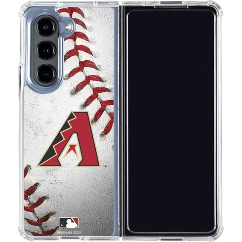 MLB Arizona Diamondbacks Game Ball Galaxy Z Fold5 5G Clear Case