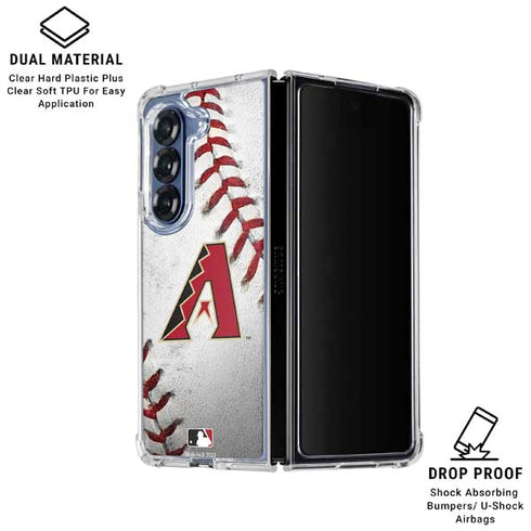 MLB Arizona Diamondbacks Game Ball Galaxy Z Fold6 Clear Case