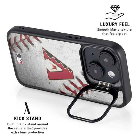 MLB Arizona Diamondbacks Game Ball iPhone 15 Kickstand Case