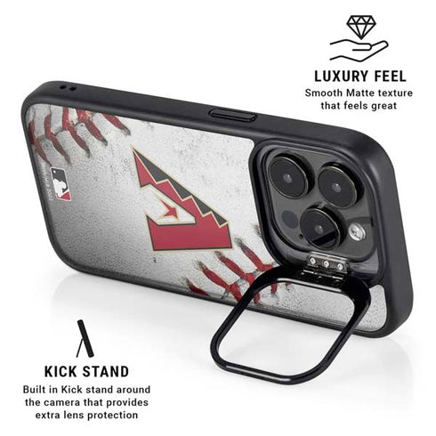MLB Arizona Diamondbacks Game Ball iPhone 15 Pro Max Kickstand Case