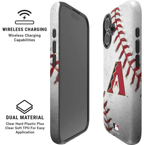 MLB Arizona Diamondbacks Game Ball iPhone 16 Magsafe Impact Case