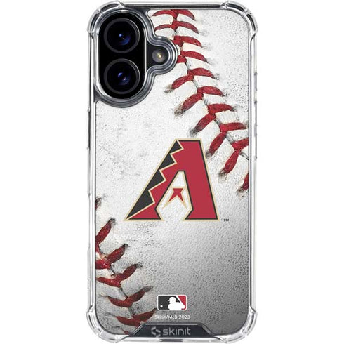 MLB Arizona Diamondbacks Game Ball iPhone 16 Plus Clear Case