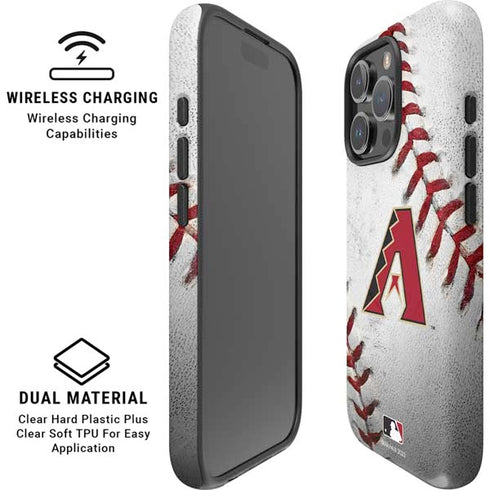 MLB Arizona Diamondbacks Game Ball iPhone 16 Pro Magsafe Impact Case