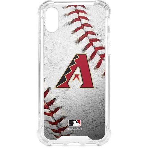 MLB Arizona Diamondbacks Game Ball iPhone XS Clear Case
