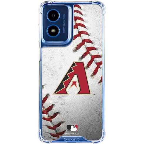 MLB Arizona Diamondbacks Game Ball Moto G 5G (2024) Clear Case
