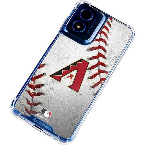MLB Arizona Diamondbacks Game Ball Moto G Play 4G (2024) Clear Case