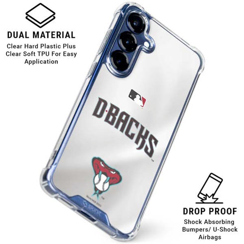 MLB Arizona Diamondbacks Home Jersey Galaxy S25 Plus Clear Case