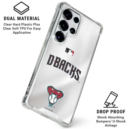 MLB Arizona Diamondbacks Home Jersey Galaxy S25 Ultra Clear Case