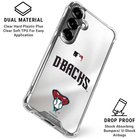 MLB Arizona Diamondbacks Home Jersey Galaxy S26 Plus Clear Case