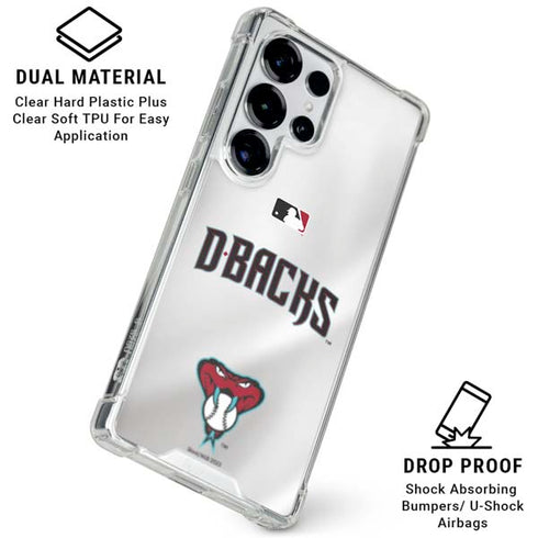 MLB Arizona Diamondbacks Home Jersey Galaxy S26 Ultra Clear Case