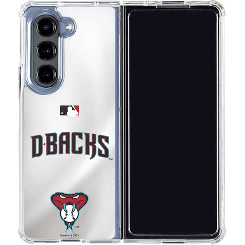 MLB Arizona Diamondbacks Home Jersey Galaxy Z Fold5 5G Clear Case