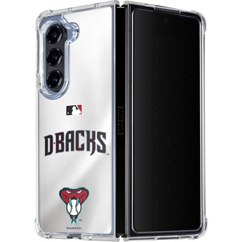 MLB Arizona Diamondbacks Home Jersey Galaxy Z Fold5 5G Clear Case