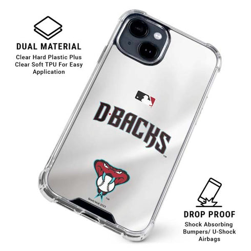 MLB Arizona Diamondbacks Home Jersey iPhone 15 Clear Case