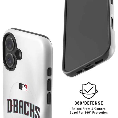MLB Arizona Diamondbacks Home Jersey iPhone 16 Magsafe Impact Case