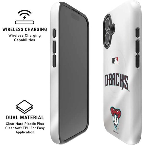 MLB Arizona Diamondbacks Home Jersey iPhone 16 Magsafe Impact Case