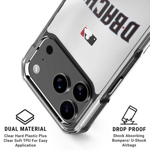 MLB Arizona Diamondbacks Home Jersey iPhone 18 Pro Clear Case