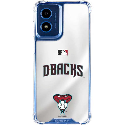 MLB Arizona Diamondbacks Home Jersey Moto G 5G (2024) Clear Case