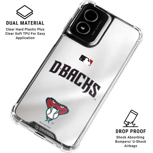 MLB Arizona Diamondbacks Home Jersey Moto G Power 5G (2024) Clear Case