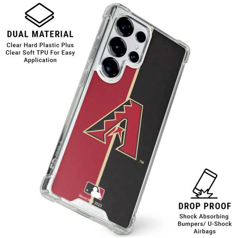 MLB Arizona Diamondbacks Split Galaxy S25 Ultra Clear Case