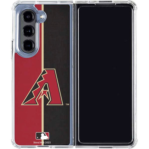 MLB Arizona Diamondbacks Split Galaxy Z Fold5 5G Clear Case
