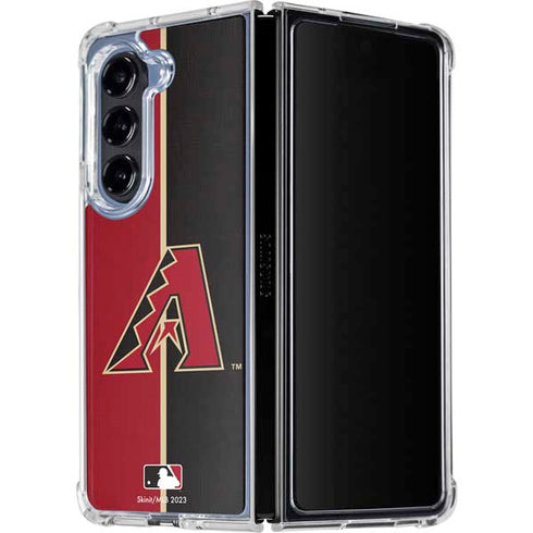 MLB Arizona Diamondbacks Split Galaxy Z Fold5 5G Clear Case