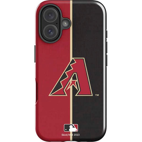 MLB Arizona Diamondbacks Split iPhone 16 Plus Impact Case