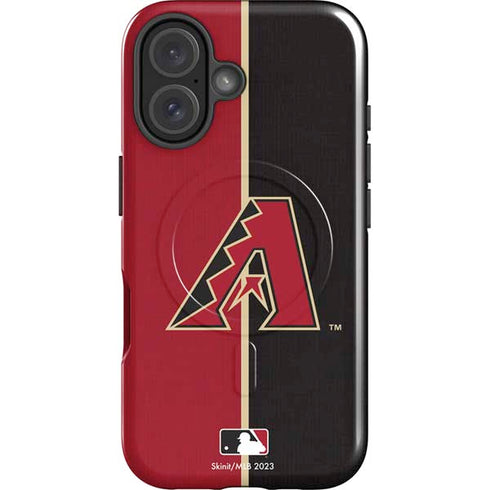 MLB Arizona Diamondbacks Split iPhone 16 Plus Magsafe Impact Case