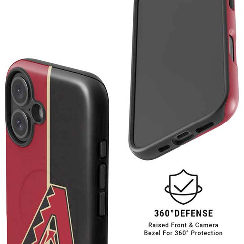 MLB Arizona Diamondbacks Split iPhone 16 Plus Magsafe Impact Case