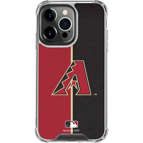 MLB Arizona Diamondbacks Split iPhone 16 Pro Max Clear Case