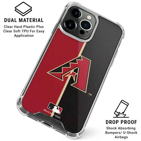 MLB Arizona Diamondbacks Split iPhone 16 Pro Max Clear Case
