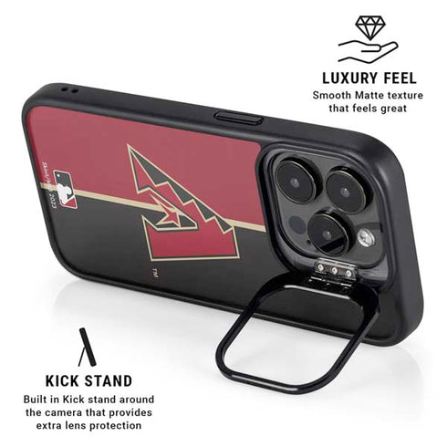 MLB Arizona Diamondbacks Split iPhone 16 Pro Max Kickstand Case