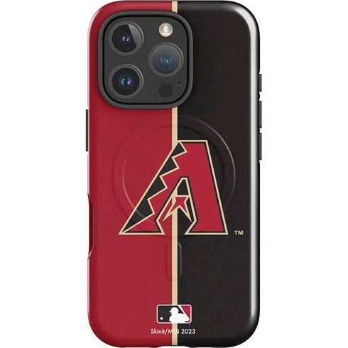 MLB Arizona Diamondbacks Split iPhone 16 Pro Max Magsafe Impact Case