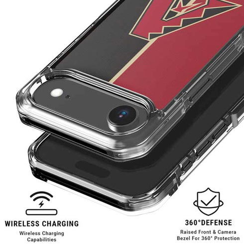 MLB Arizona Diamondbacks Split iPhone 17 Air Clear Case