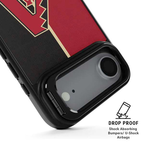 MLB Arizona Diamondbacks Split iPhone 17 Air Kickstand Case