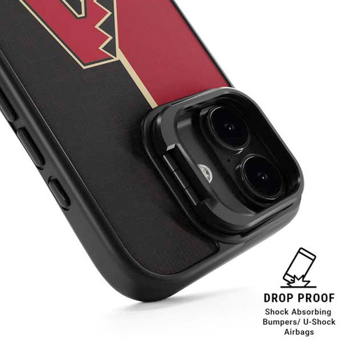 MLB Arizona Diamondbacks Split iPhone 17 Kickstand Case