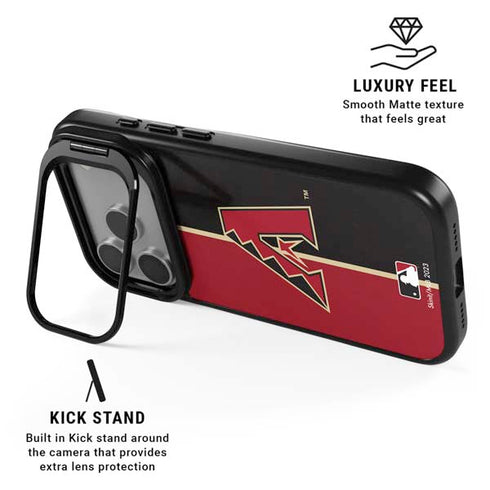 MLB Arizona Diamondbacks Split iPhone 17 Pro Kickstand Case