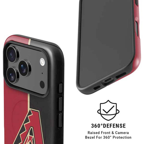 MLB Arizona Diamondbacks Split iPhone 17 Pro Magsafe Impact Case