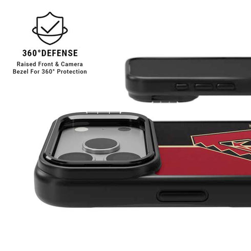 MLB Arizona Diamondbacks Split iPhone 17 Pro Max Kickstand Case