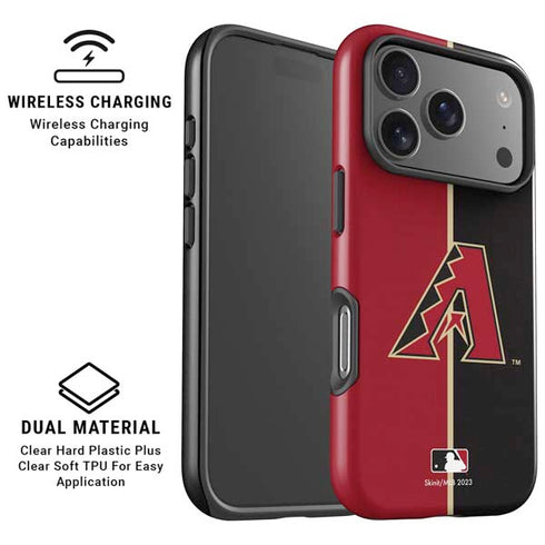 MLB Arizona Diamondbacks Split iPhone 17 Pro Max Magsafe Impact Case